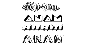 Coloriage Anam