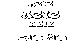 Coloriage Aziz