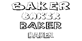 Coloriage Baker