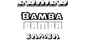 Coloriage Bamba