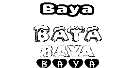 Coloriage Baya
