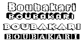 Coloriage Boubakari