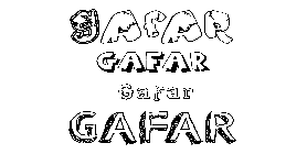 Coloriage Gafar