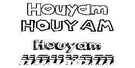 Coloriage Houyam