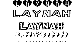 Coloriage Laynah
