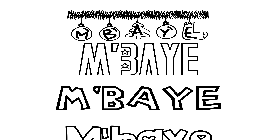 Coloriage M'Baye