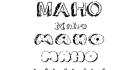 Coloriage Maho