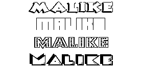 Coloriage Malike