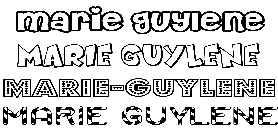 Coloriage Marie-Guylene