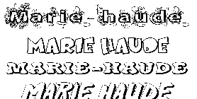 Coloriage Marie-Haude