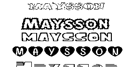 Coloriage Maysson