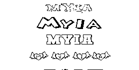 Coloriage Myia