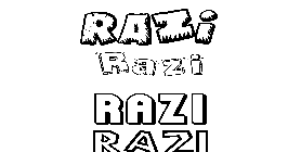 Coloriage Razi
