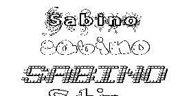 Coloriage Sabino