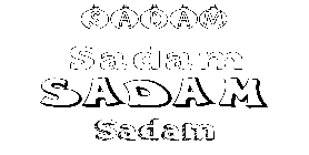 Coloriage Sadam