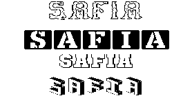 Coloriage Safia