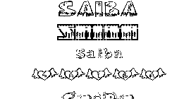 Coloriage Saiba