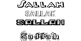 Coloriage Sallah