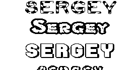 Coloriage Sergey