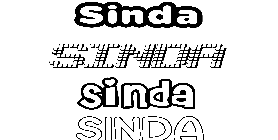 Coloriage Sinda