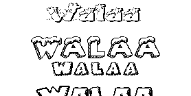Coloriage Walaa