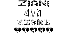 Coloriage Ziani