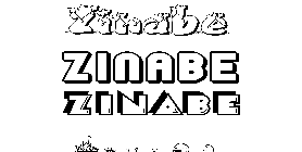 Coloriage Zinabe