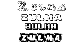 Coloriage Zulma